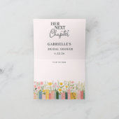 Floral Storybook Ihr nächstes Kapitel Brautparty Dankeskarte (Innenseite)