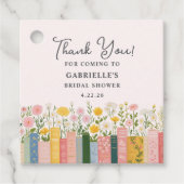 Floral Storybook Ihr nächstes Kapitel Brautparty Geschenkanhänger (Vorderseite)