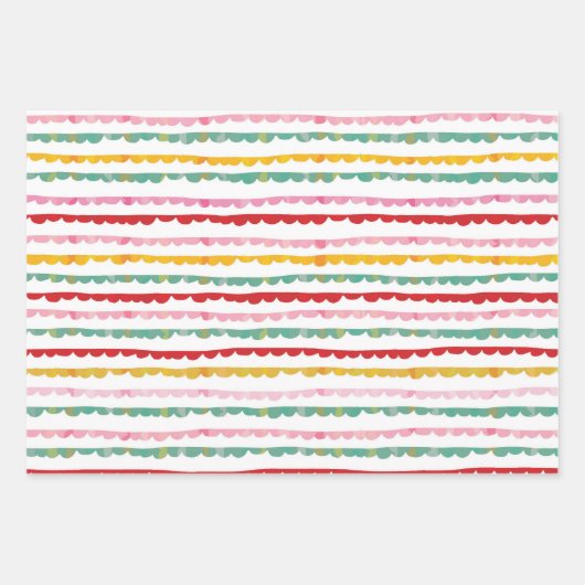 Floral Strawberry Dream Geschenkpapier Set (Vorderseite 3)