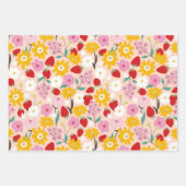 Floral Strawberry Dream Geschenkpapier Set (Vorderseite 2)