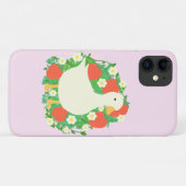 Floral Strawberry Goose Duck Case-Mate iPhone Hülle (Rückseite (Horizontal))