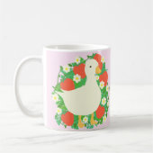 Floral Strawberry Goose Duck Kaffeetasse (Links)