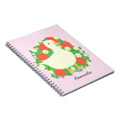 Floral Strawberry Goose Duck Notizblock (Rechte Seite)