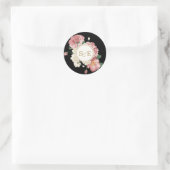 Floral Streifen Vorliebe Sticker / Umschlag Aufkle (Tasche)