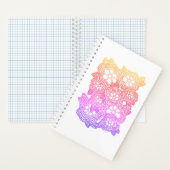 FLORAL STRICK 5.5x8.5 SpiralNotebook Notizblock (Innen)
