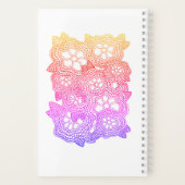FLORAL STRICK 5.5x8.5 SpiralNotebook Notizblock (Rückseite)
