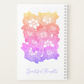 FLORAL STRICK 5.5x8.5 SpiralNotebook + Text Notizblock (Rückseite)