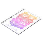 FLORAL-STRICK 6.5x8.75 Notebook + Text Notizblock (Linke Seite)