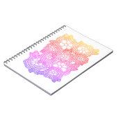 FLORAL STRICK 6.5x8.75 Spiral Notebook Notizblock (Linke Seite)