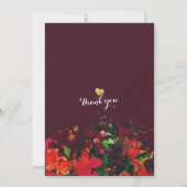 Floral String Light Gold Script Junggeselinnen-Abs Einladung (Rückseite)