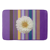 Floral Stripe Botanical Bath Mat Badematte (Vorderseite)