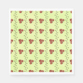 Floral Stripes Paper Napkins Serviette (Vorderseite)