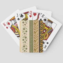Floral Stripes Spielkarten
