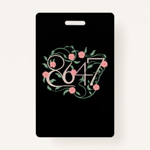 Floral Subtle Anti Trump 8647 86 47 Boho Ausweis