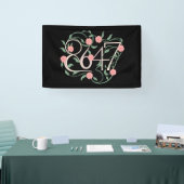 Floral Subtle Anti Trump 8647 86 47 Boho Banner (Messe)