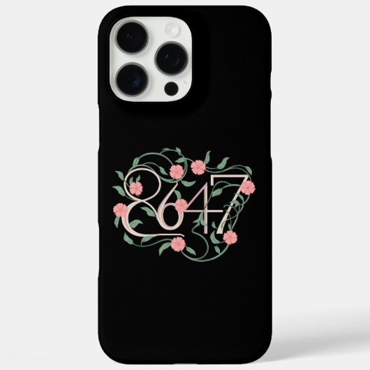 Floral Subtle Anti Trump 8647 86 47 Boho Case-Mate iPhone Hülle (Rückseite)