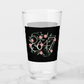 Floral Subtle Anti Trump 8647 86 47 Boho Glas (Vorderseite)