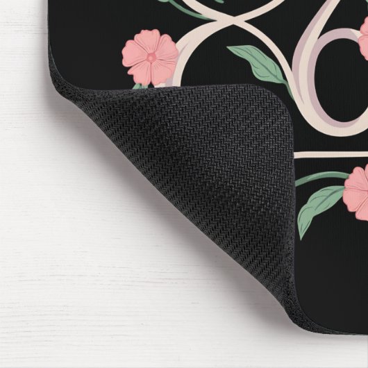 Floral Subtle Anti Trump 8647 86 47 Boho Mousepad (Ecke)