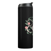 Floral Subtle Anti Trump 8647 86 47 Boho Thermosbecher (Nach links gedreht)