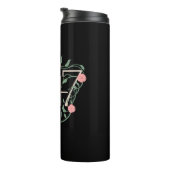 Floral Subtle Anti Trump 8647 86 47 Boho Thermosbecher (Nach rechts gedreht)
