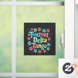 Floral Subtle Anti Trump 8647 Anti Maga Fensteraufkleber