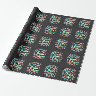 Floral Subtle Anti Trump 8647 Anti Maga Geschenkpapier