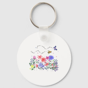 Floral Subtle Anti Trump Demokrat Liberale Schlüsselanhänger