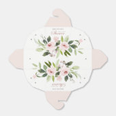 FLORAL SUBTLE SOFT BLUSH PINK ROSE BRAUTPARTY GESCHENKSCHACHTEL (Ungefaltet)