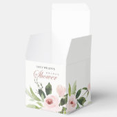 FLORAL SUBTLE SOFT BLUSH PINK ROSE BRAUTPARTY GESCHENKSCHACHTEL (Geöffnet)