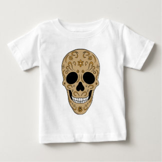 Floral Sugar Skull Dia de los Muertos Baby T-shirt