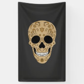 Floral Sugar Skull Dia de los Muertos Banner (Vertikal)
