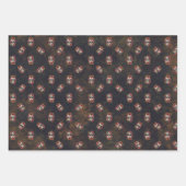 Floral Sugar Skull Día de los Muertos Geschenkpapier Set (Vorderseite 3)