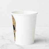 Floral Sugar Skull Dia de los Muertos Pappbecher (Links)