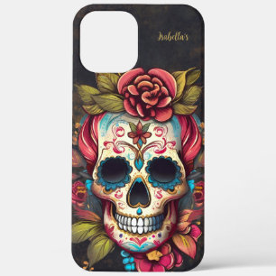 Floral Sugar Skull Meilenstein Geburtstag Case-Mate iPhone Hülle
