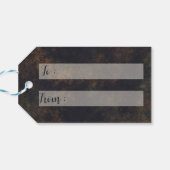 Floral Sugar Skull Quinceanera Geburtstag Geschenkanhänger (Rückseite Horizontal)