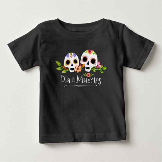 Floral Sugar Skulls Dia de Muertos | Shirt (Vorderseite)