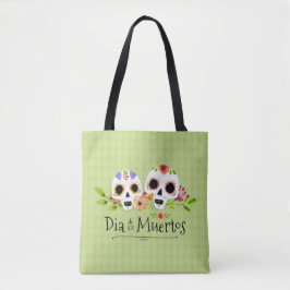 Floral Sugar Skulls Dia de Muertos | Tragetasche Tasche