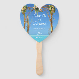 Floral Summer Beach Wedding Gate Empfang Fächer