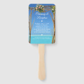 Floral Summer Beach Wedding Gate Empfang Fächer (Rückseite)