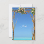Floral Summer Beach Wedding Gate Save the Date Einladung (Rückseite)
