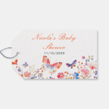 Floral Summer Butterfly Baby Dusche