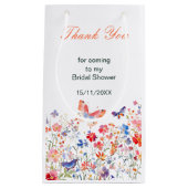 Floral Summer Butterfly-Brautparty Kleine Geschenktüte (Vorderseite)