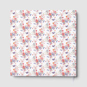 Floral Summer Butterfly Bridal Shower Gästebuch (Rückseite)