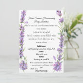 Floral Summer Housewarming Party Invitation Einladung (Stehend Vorderseite)