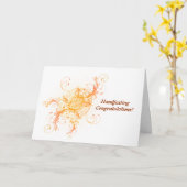 Floral Sun HandfastHerzlichen Glückwunsch Pagan Karte (Gelbe Blume)