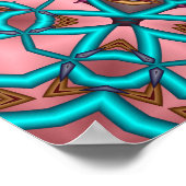 Floral Sun Mandala Poster (Ecke)