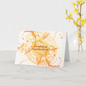 Floral Sun Pagan Wedding Gratulation Karte (Gelbe Blume)