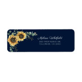 Floral Sunflower Eucalyptus Return Address (Vorne)