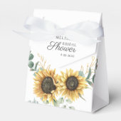 Floral Sunflower Eukalyptus Script-Brautparty Geschenkschachtel (Vorderseite)