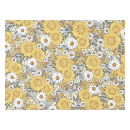 Floral Sunflower Tableclout Tischdecke (Vorderseite (Horizontal))